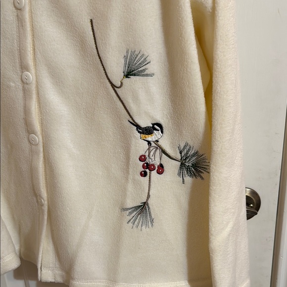 Blair Cream Cardigan with Bird Embroidery - Picture 5 of 8